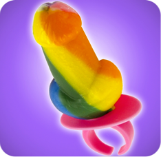 Rainbow Penis Ringpop
